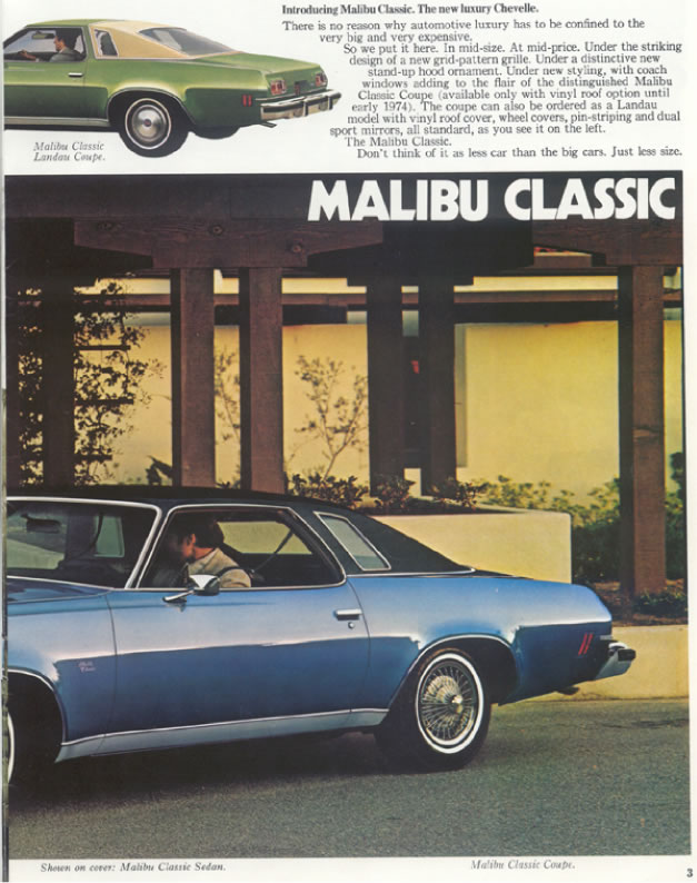1974 Chev Chevelle Brochure Page 5